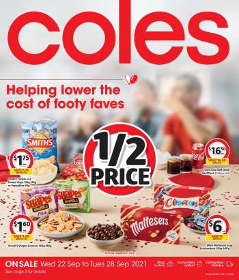 Coles Catalogue - 22 Sep 2021 - 28 Sep 2021.