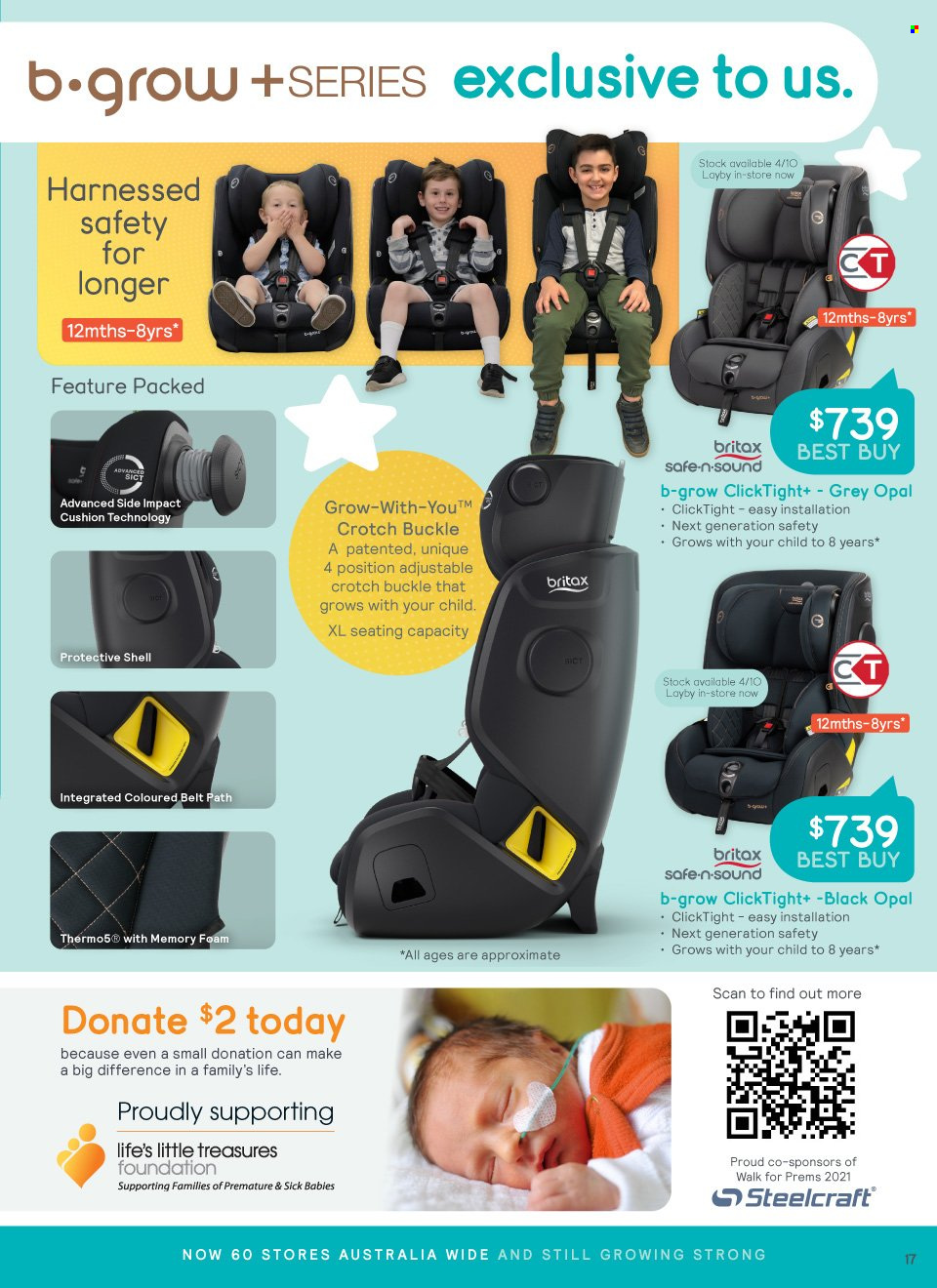 thumbnail - Baby Bunting Catalogue - 22 Sep 2021 - 17 Oct 2021 - Sales products - belt, Britax. Page 17.