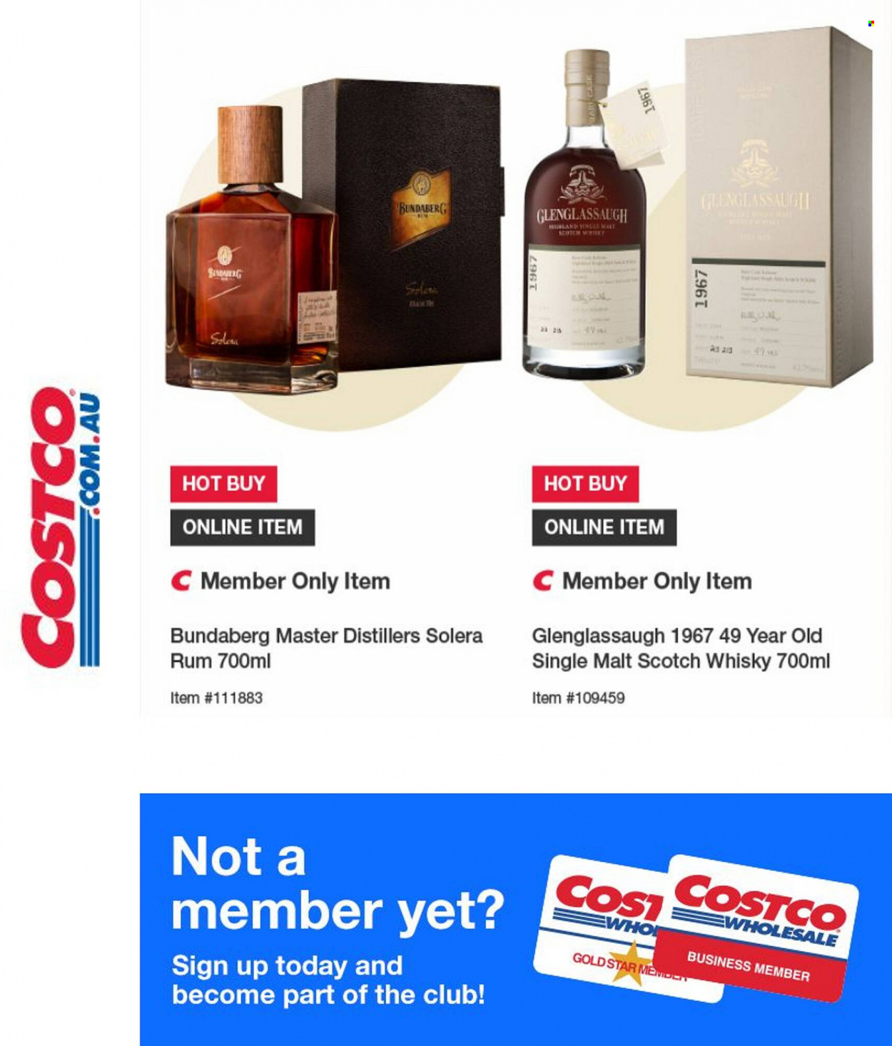 thumbnail - Costco Catalogue - Sales products - Bundaberg, rum, scotch whisky, whisky. Page 4.