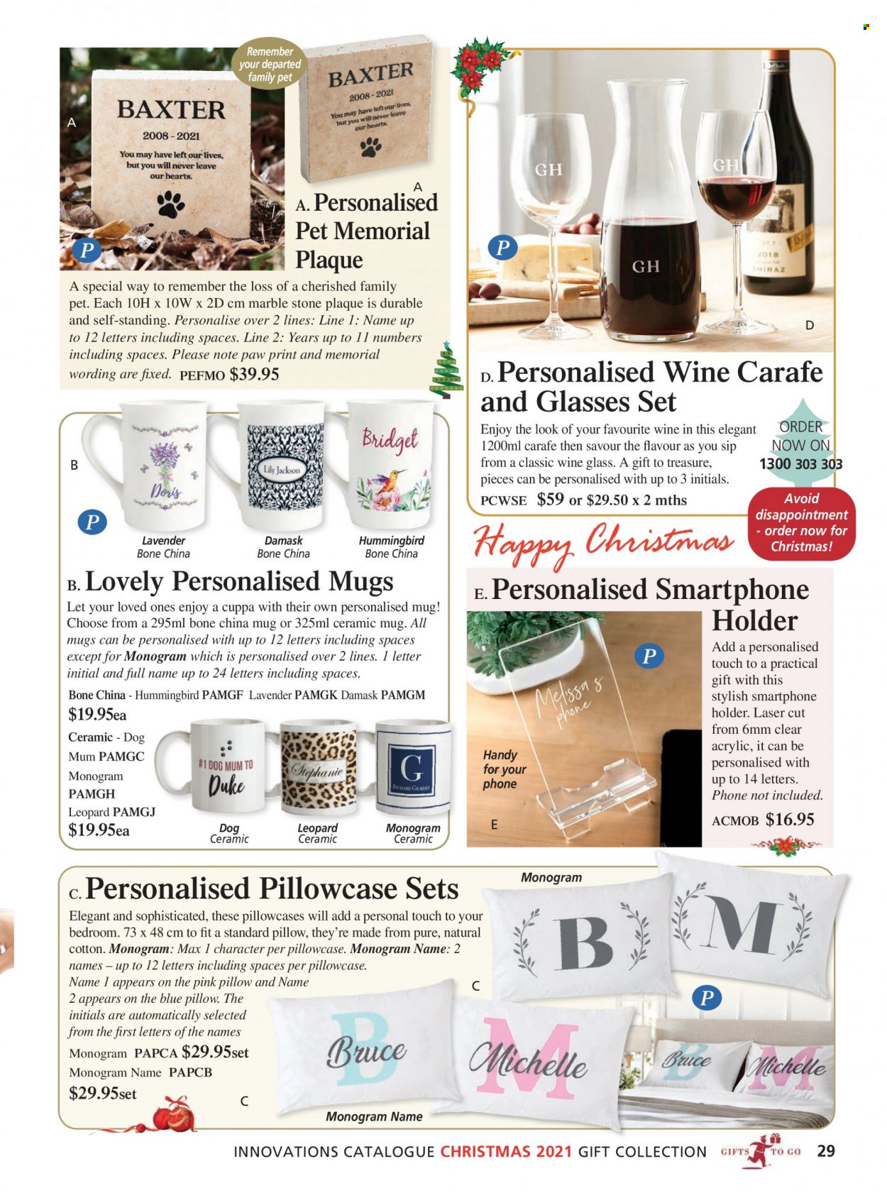 thumbnail - Innovations Catalogue - Sales products - bijzettafel, ceramic mug, mug, wine glass, pillow, pillowcase. Page 29.