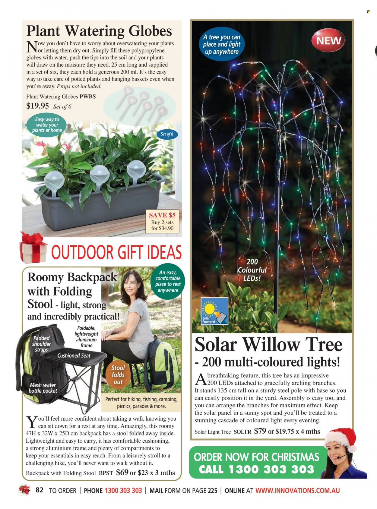 thumbnail - Innovations Catalogue - Sales products - basket, drink bottle, backpack, solar light. Page 82.