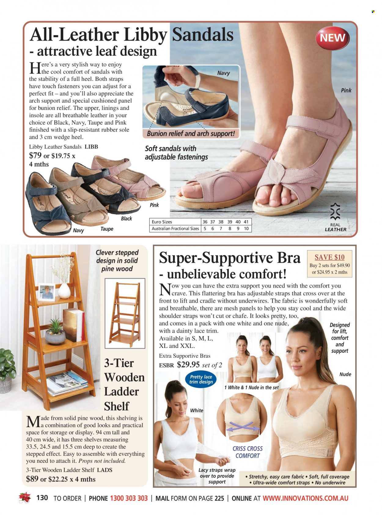 thumbnail - Innovations Catalogue - Sales products - sandals, bra. Page 130.
