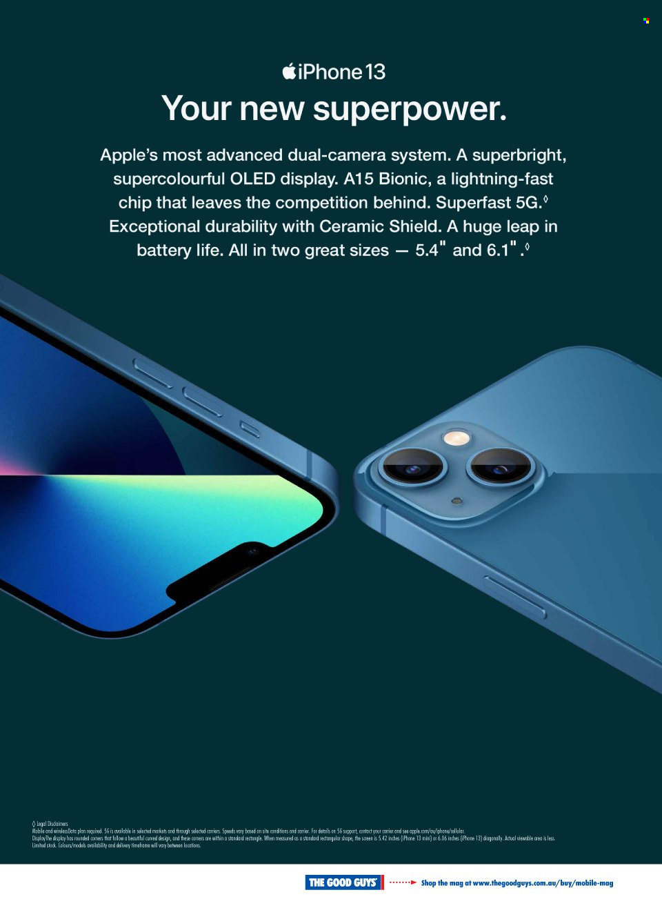 thumbnail - The Good Guys Catalogue - 24 Sep 2021 - 31 Dec 2021 - Sales products - Apple, iPhone, phone, iPhone 13, camera. Page 8.