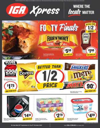 IGA Xpress Catalogue - 29 Sep 2021 - 5 Oct 2021.