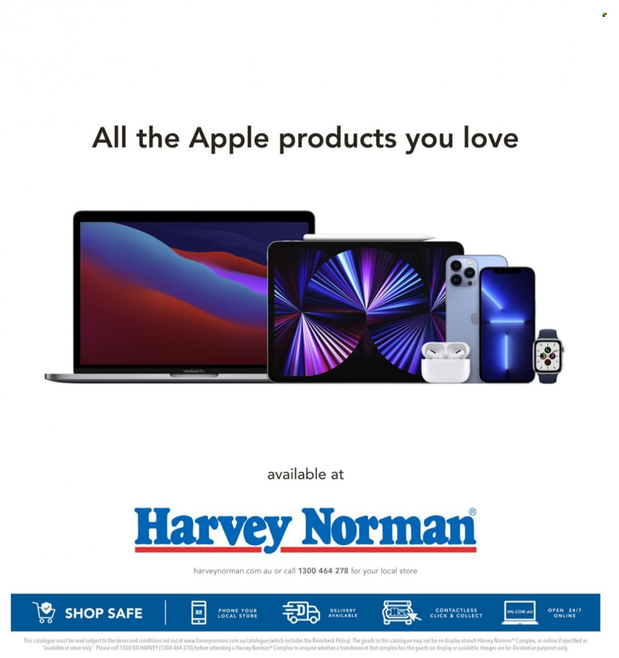 thumbnail - Harvey Norman Catalogue - 28 Sep 2021 - 31 Oct 2021 - Sales products - Apple, phone. Page 1.