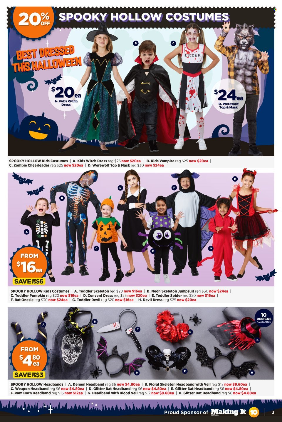 thumbnail - Spotlight Catalogue - 29 Sep 2021 - 10 Oct 2021 - Sales products - glitter, Zombie. Page 3.