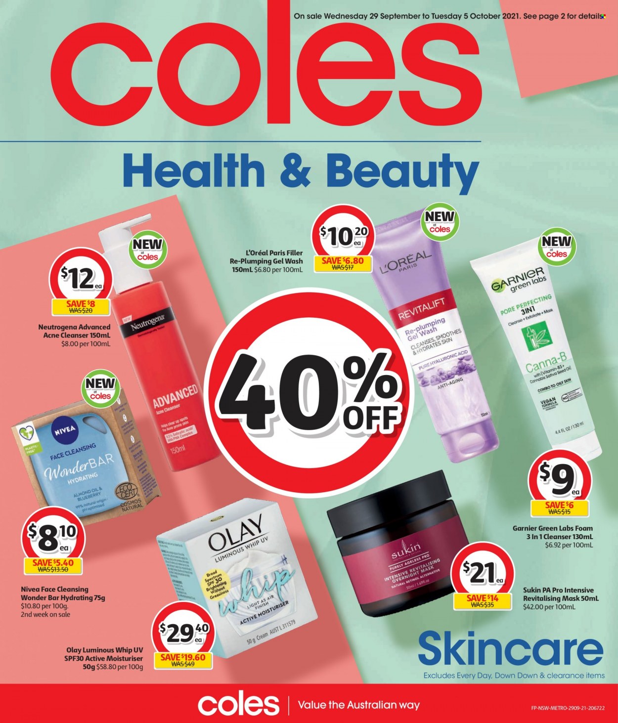 Coles catalogue - 29 Sep 2021 - 5 Oct 2021. Page 1