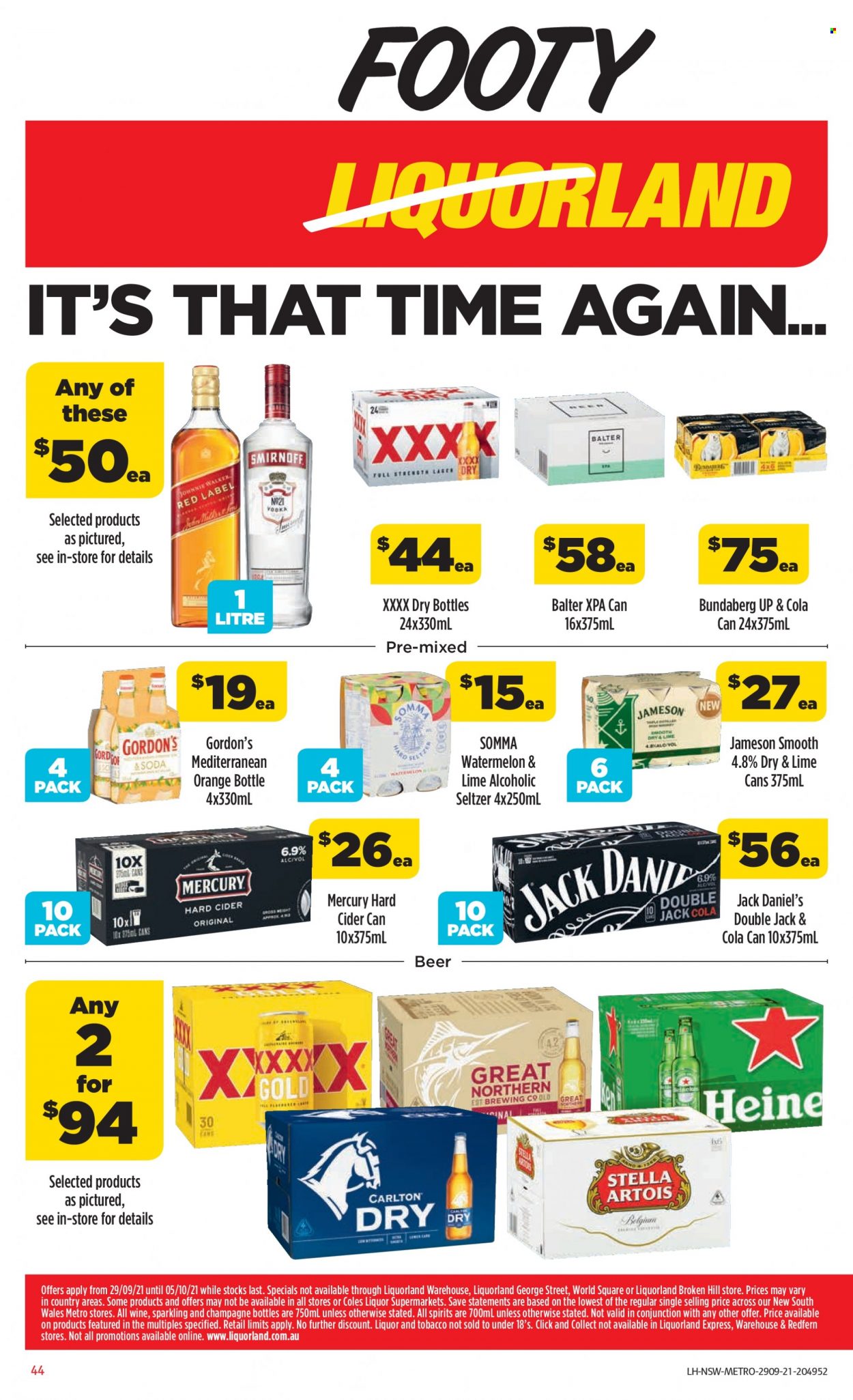 Coles catalogue - 29 Sep 2021 - 5 Oct 2021. Page 44