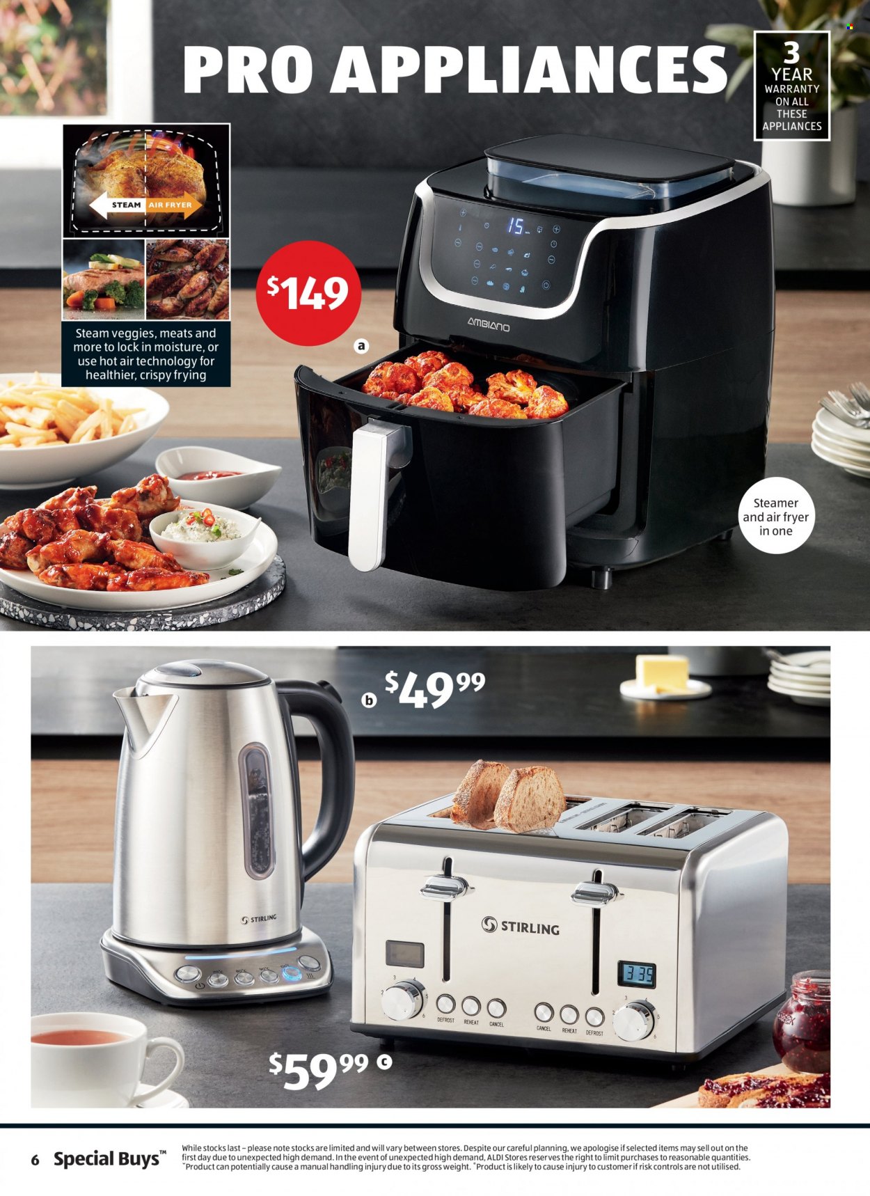 thumbnail - ALDI Catalogue - 6 Oct 2021 - 12 Oct 2021 - Sales products - air fryer. Page 6.