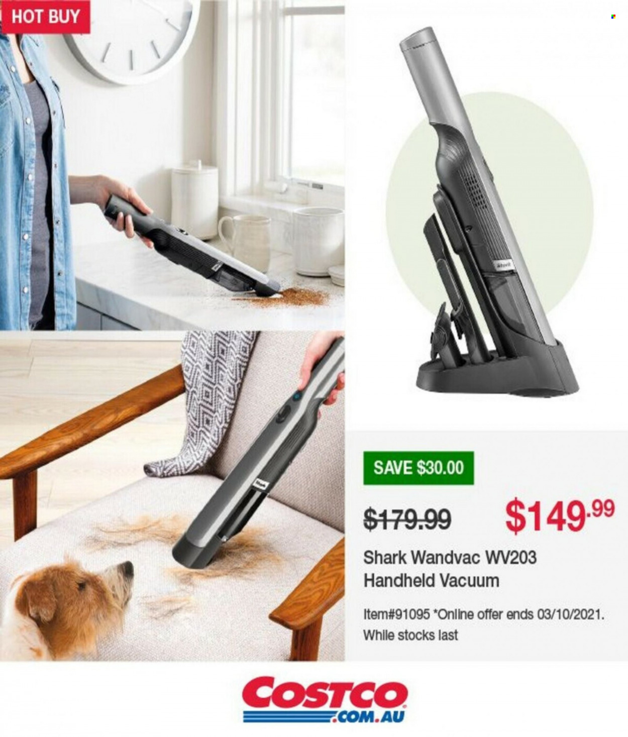 thumbnail - Costco Catalogue - Sales products - handheld vacuum cleaner. Page 3.