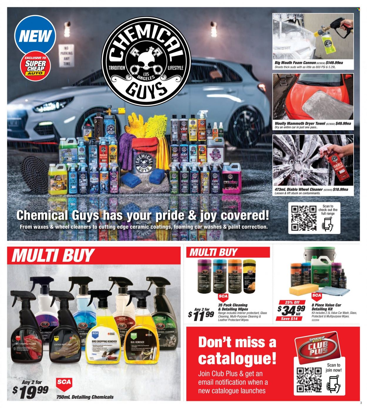thumbnail - Supercheap Auto Catalogue - 30 Sep 2021 - 10 Oct 2021 - Sales products - wipes, cleaner, multipurpose wipes. Page 3.