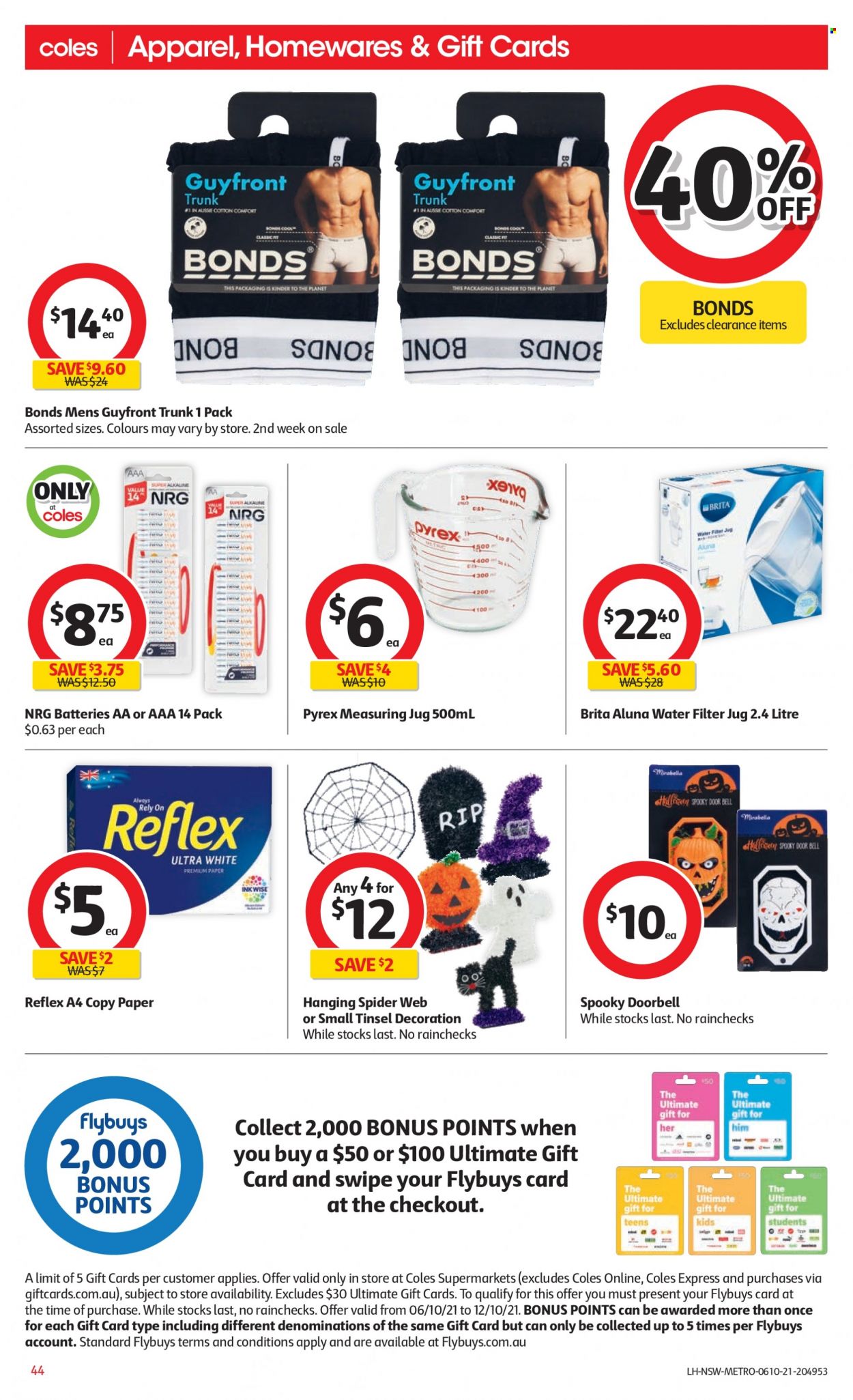Coles catalogue - 6 Oct 2021 - 12 Oct 2021. Page 44