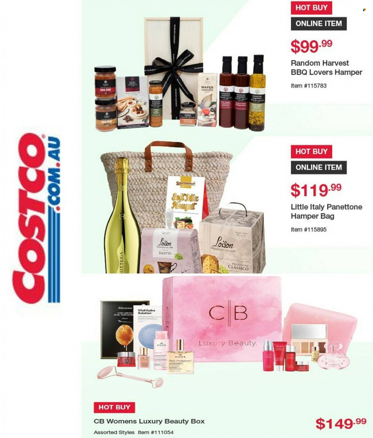 thumbnail - Costco Catalogue - Sales products - wafers, hamper, Classico, beauty box, bag. Page 4.