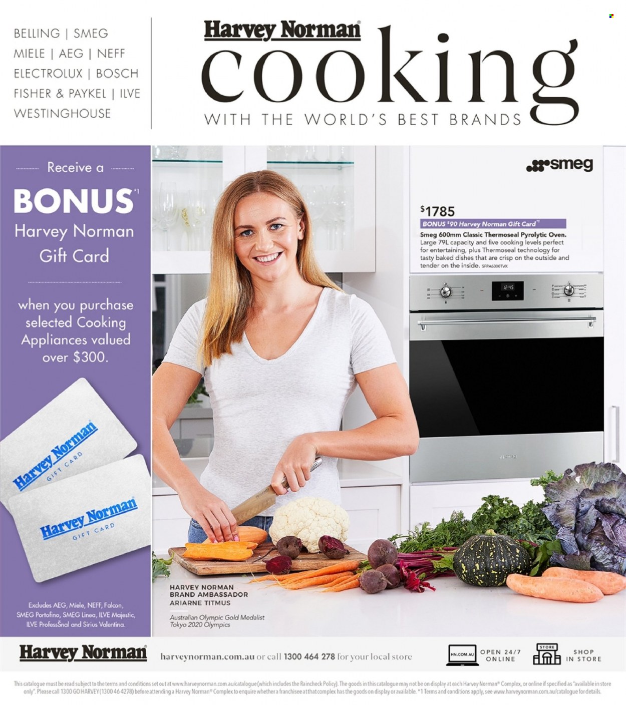 thumbnail - Harvey Norman Catalogue - 8 Oct 2021 - 31 Oct 2021 - Sales products - Smeg, AEG, Electrolux, Miele, oven. Page 1.