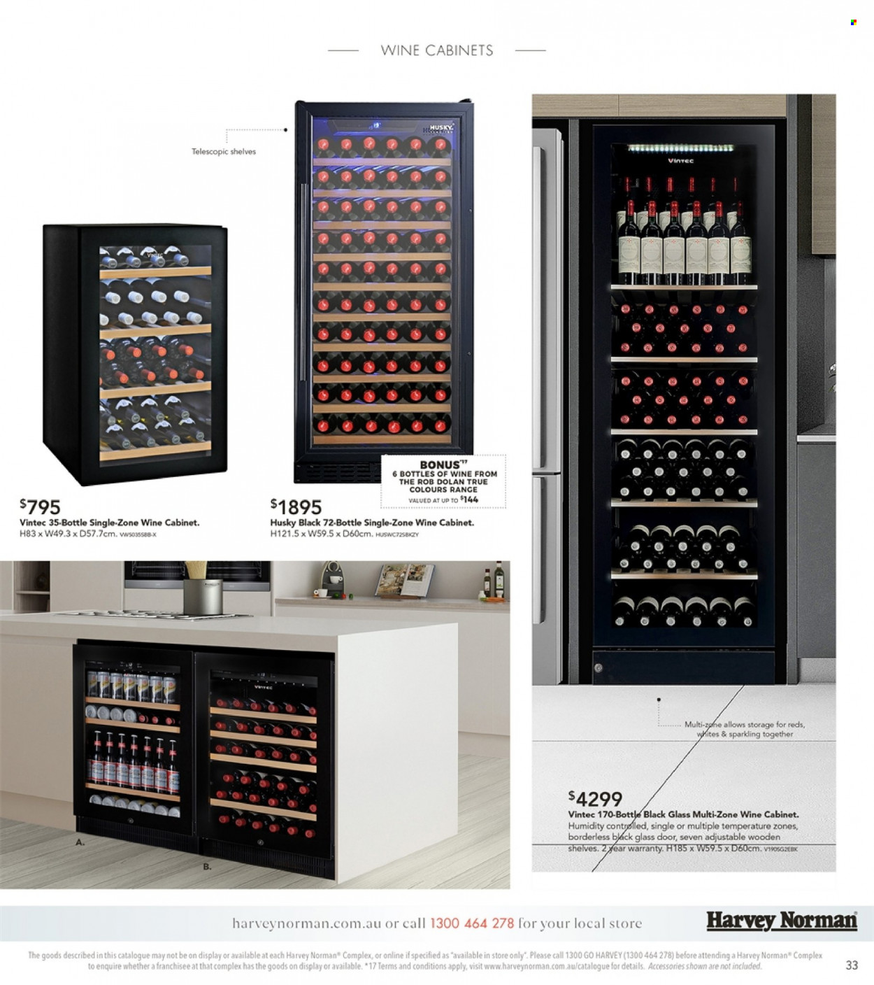 thumbnail - Harvey Norman Catalogue - 8 Oct 2021 - 31 Oct 2021 - Sales products - cabinet, shelves. Page 33.