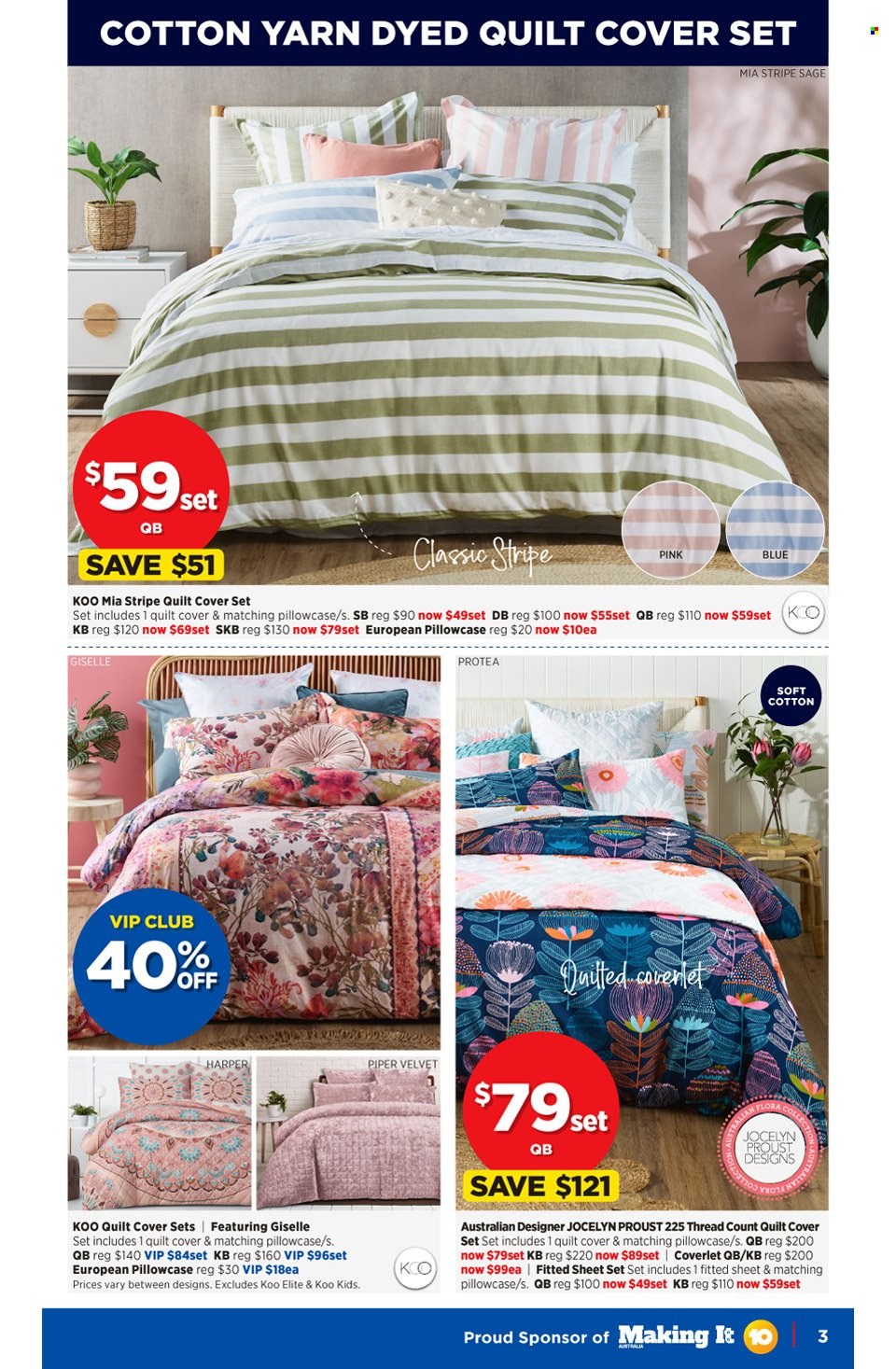 thumbnail - Spotlight Catalogue - 13 Oct 2021 - 24 Oct 2021 - Sales products - pillowcase, quilt, quilt cover set. Page 3.