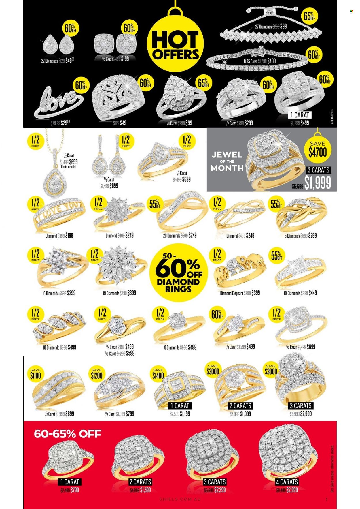 thumbnail - Shiels Catalogue - 18 Oct 2021 - 24 Dec 2021 - Sales products - diamond ring. Page 3.
