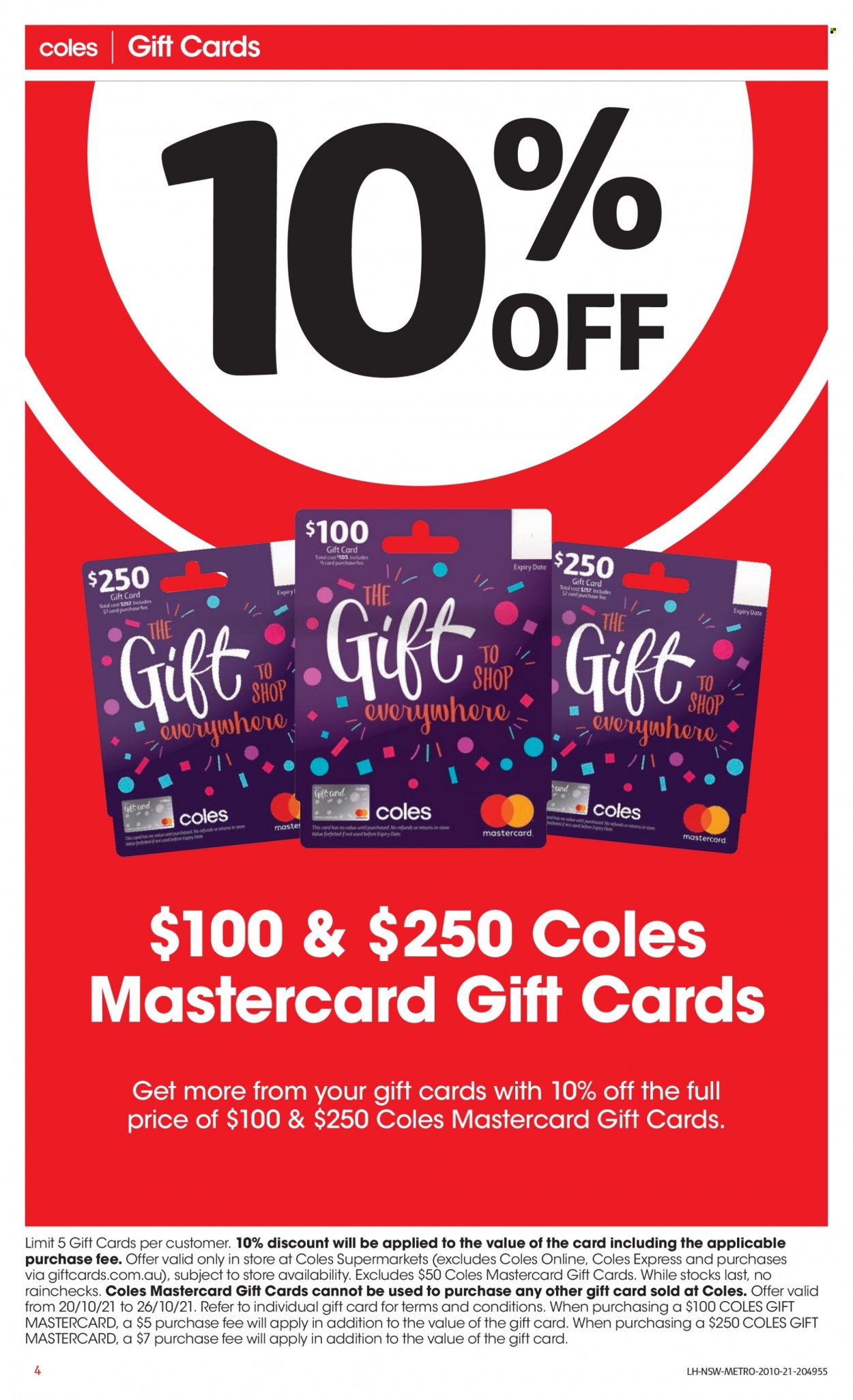 Coles catalogue - 20 Oct 2021 - 26 Oct 2021. Page 4