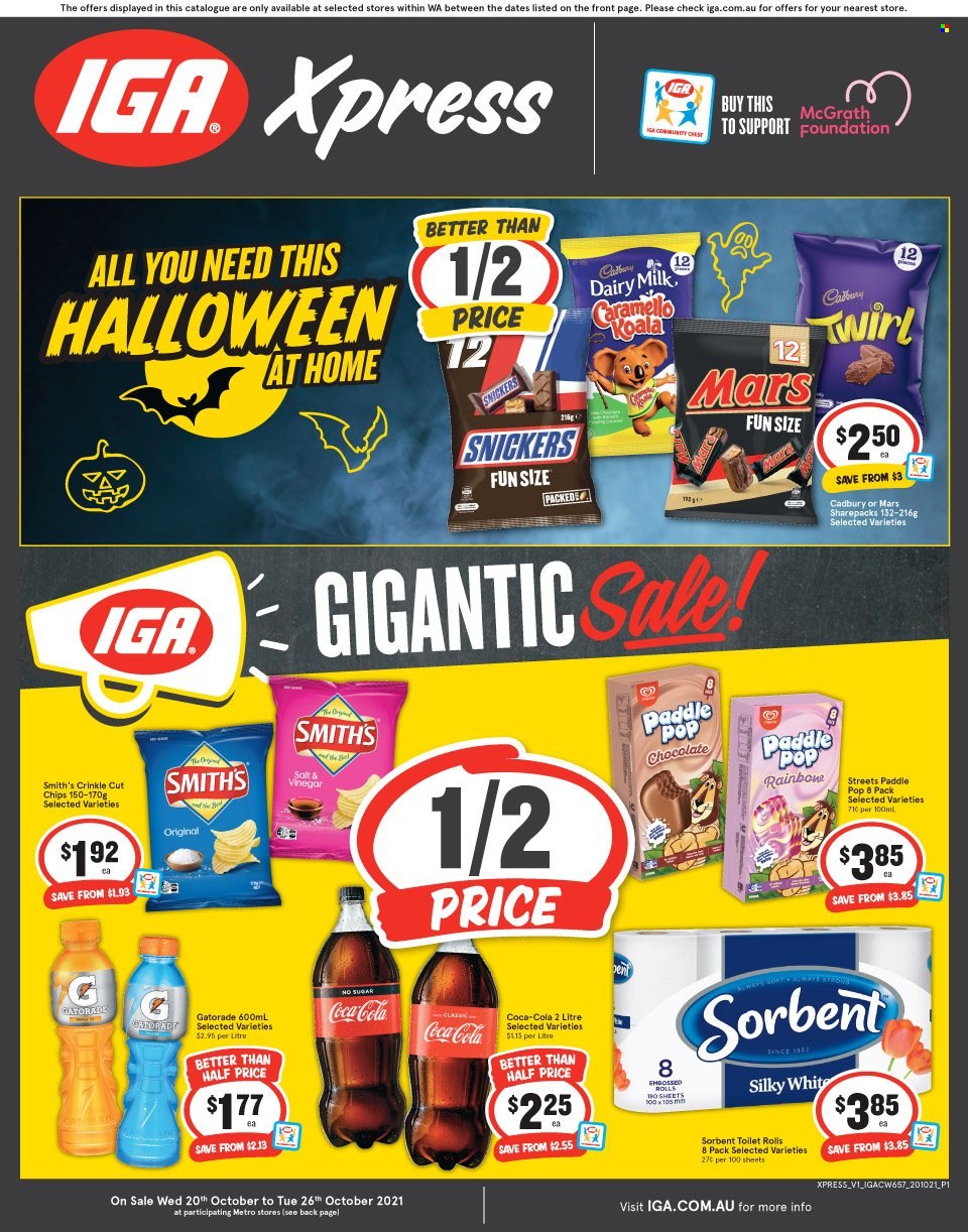 IGA Xpress catalogue - 20 Oct 2021 - 26 Oct 2021. Page 1