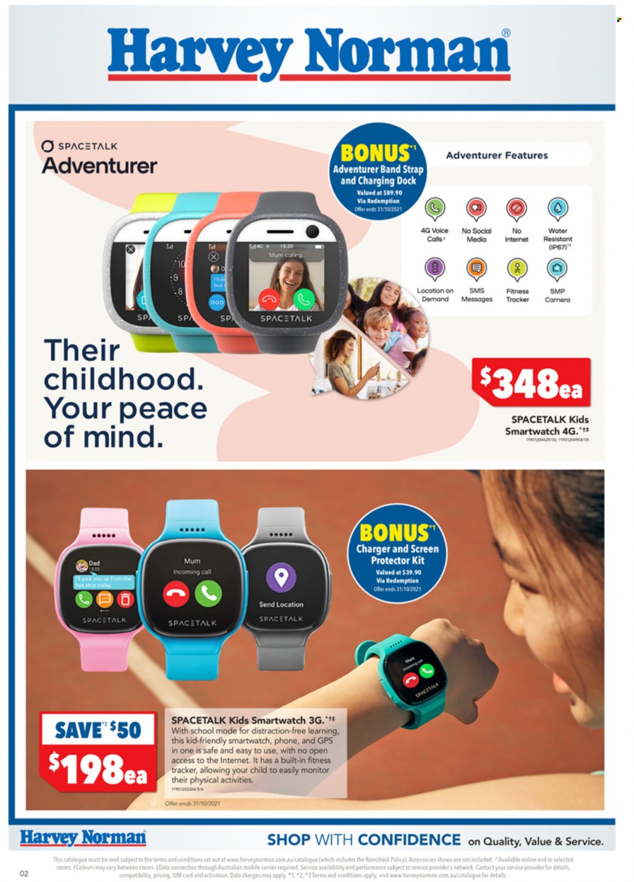 thumbnail - Harvey Norman Catalogue - 23 Oct 2021 - 8 Nov 2021 - Sales products - phone, fitness tracker, smart watch, monitor, camera, strap. Page 2.