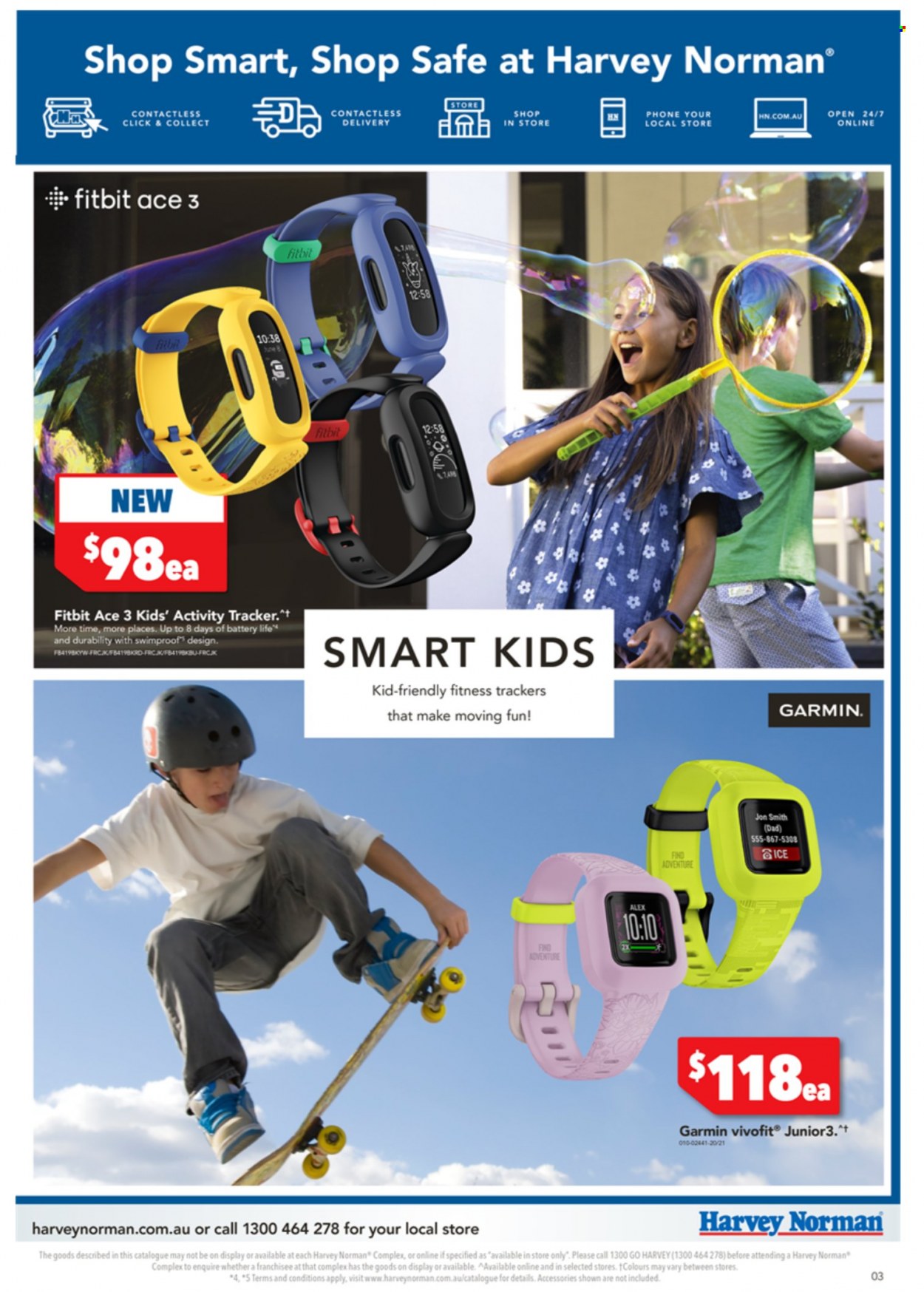 thumbnail - Harvey Norman Catalogue - 23 Oct 2021 - 8 Nov 2021 - Sales products - phone, Garmin, activity tracker, Fitbit. Page 3.