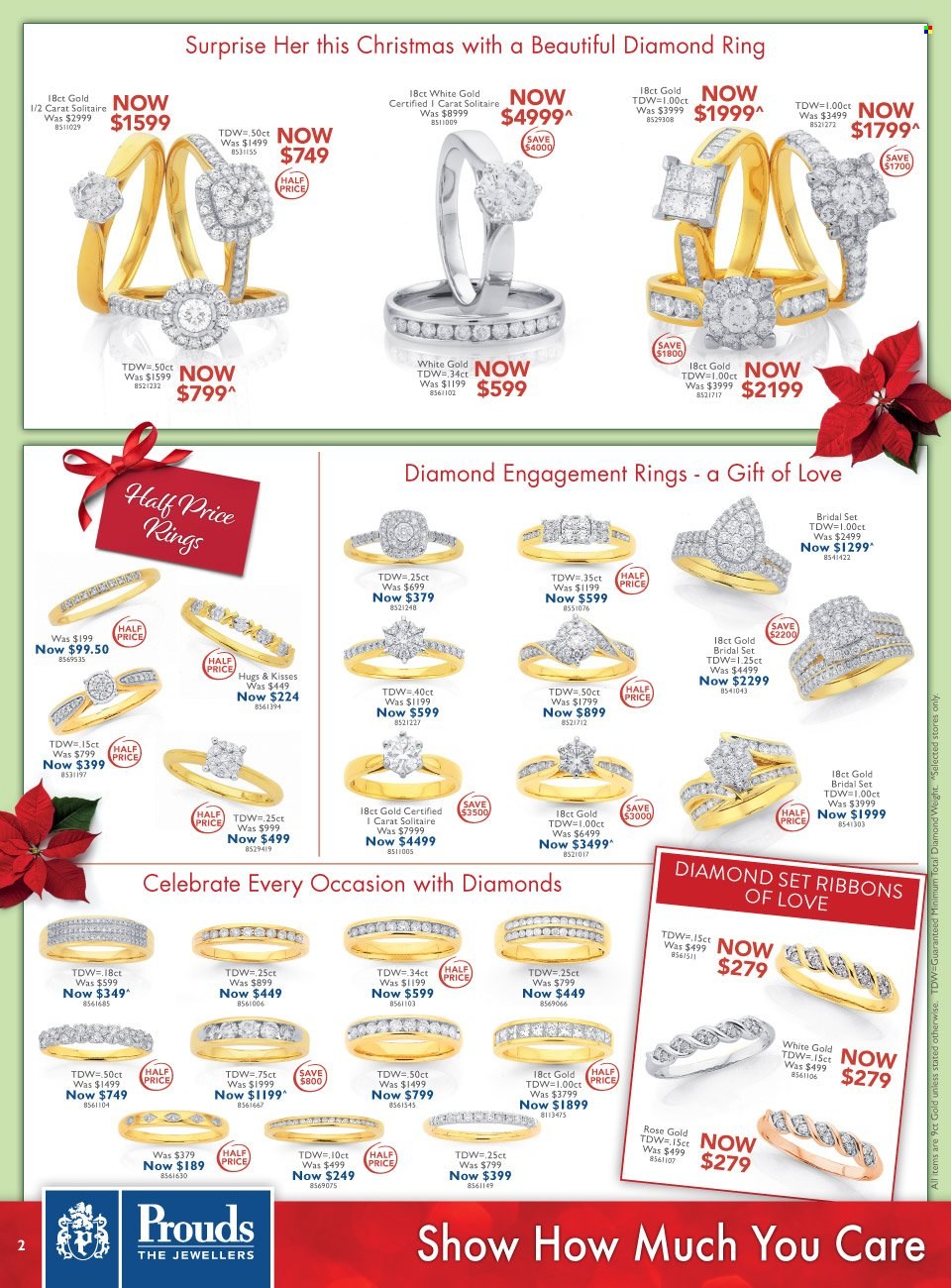 thumbnail - Prouds The Jewellers Catalogue - 19 Oct 2021 - 29 Nov 2021 - Sales products - diamond ring. Page 2.