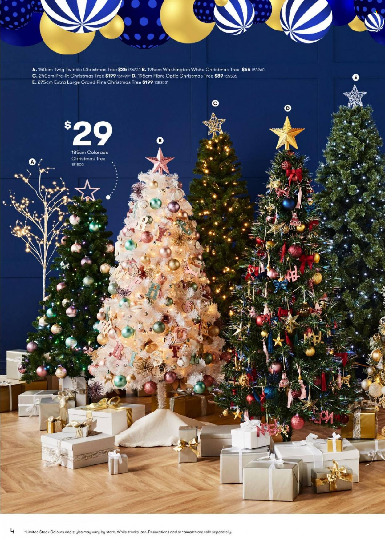 thumbnail - BIG W Catalogue - Sales products - christmas tree. Page 4.