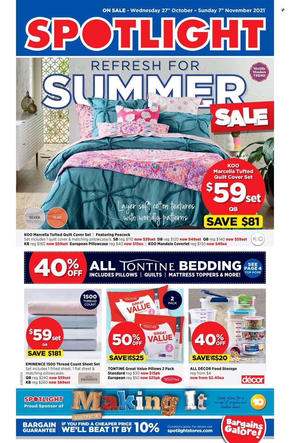 Spotlight catalogue - 27 Oct 2021 - 7 Nov 2021. Page 1