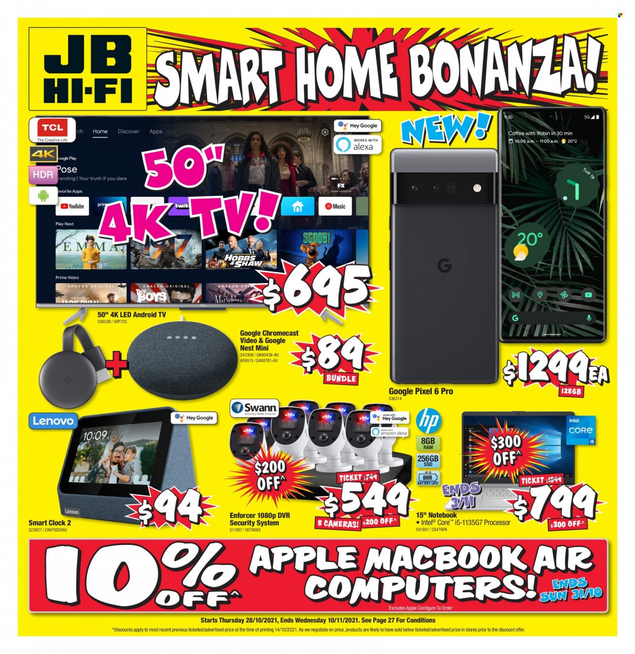 JB Hi-Fi catalogue - 28 Oct 2021 - 10 Nov 2021. Page 1