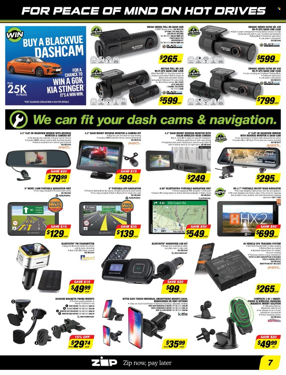 thumbnail - Autobarn Catalogue - 15 Nov 2021 - 5 Dec 2021 - Sales products - vehicle, dashboard camera, Hama, mobile phone holder. Page 7.