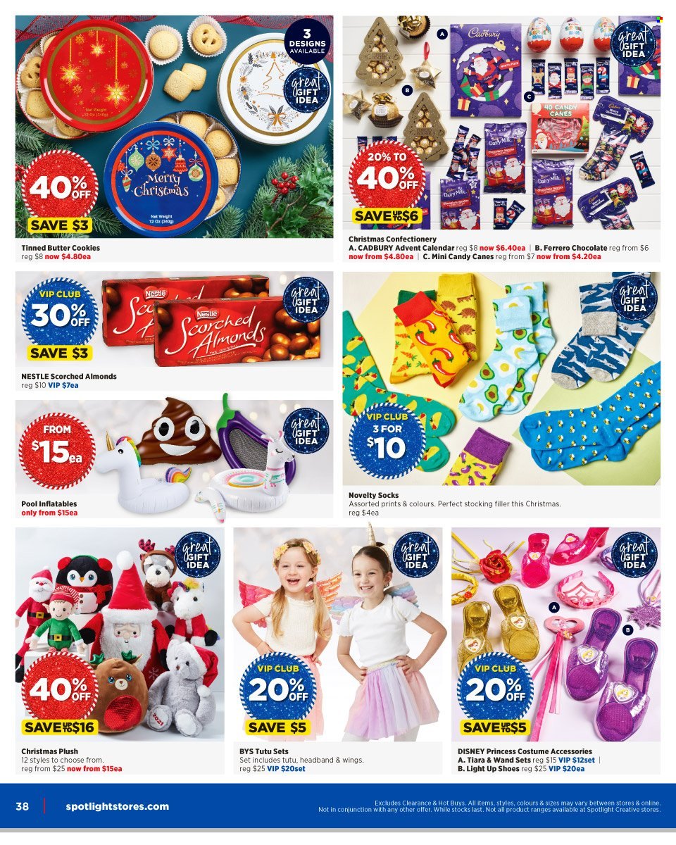 thumbnail - Spotlight Catalogue - 17 Nov 2021 - 5 Dec 2021 - Sales products - Disney, calendar, princess, costume, advent calendar. Page 38.