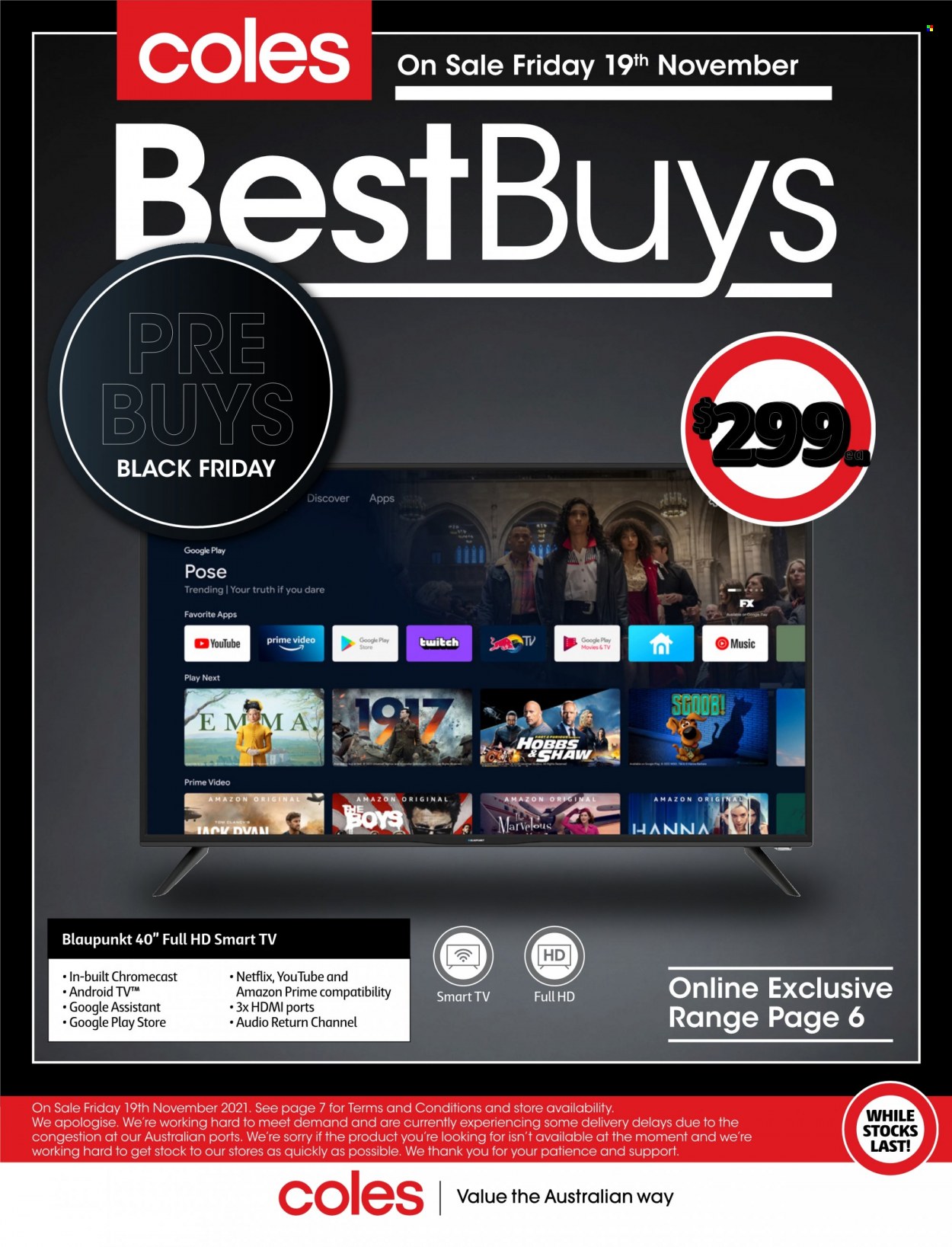 Coles catalogue - 19 Nov 2021 - 25 Nov 2021. Page 1