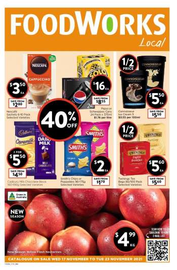Foodworks Catalogue - 17 Nov 2021 - 23 Nov 2021.