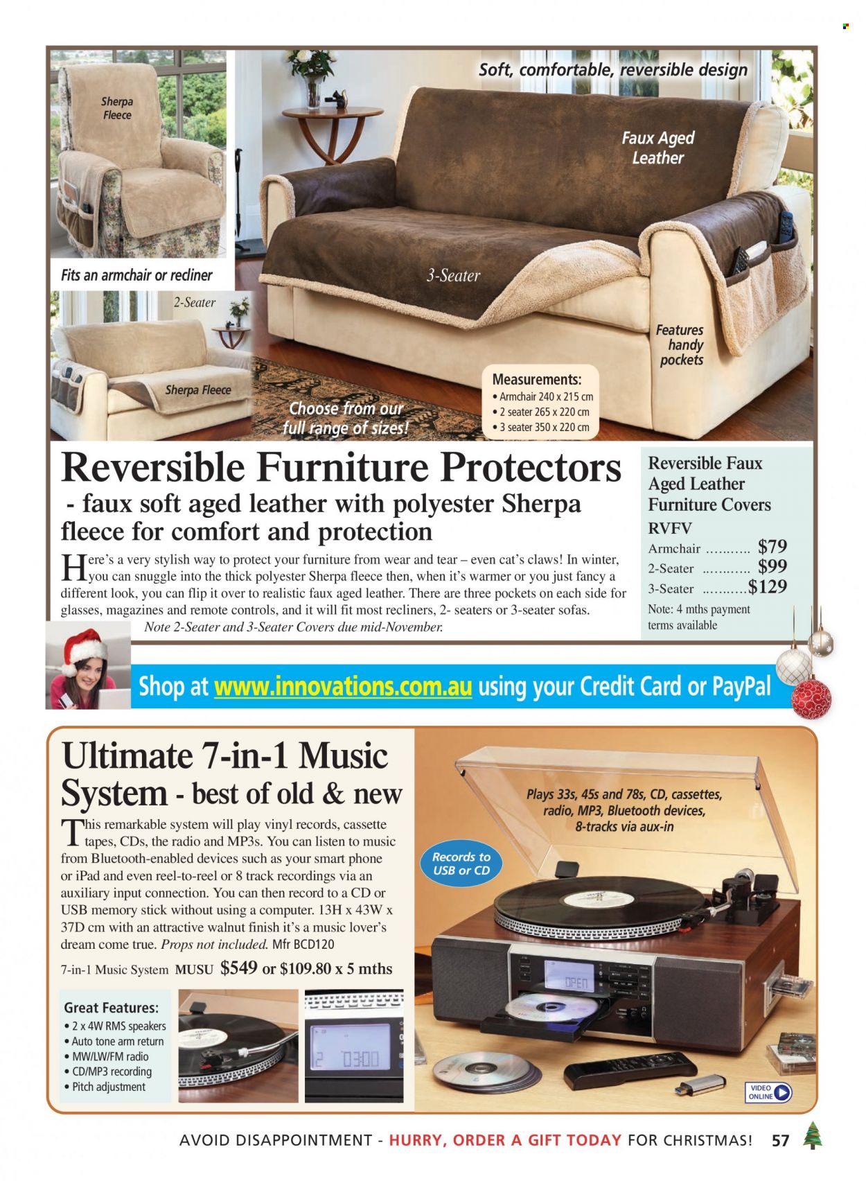 thumbnail - Innovations Catalogue - Sales products - radio, speaker, sherpa. Page 57.
