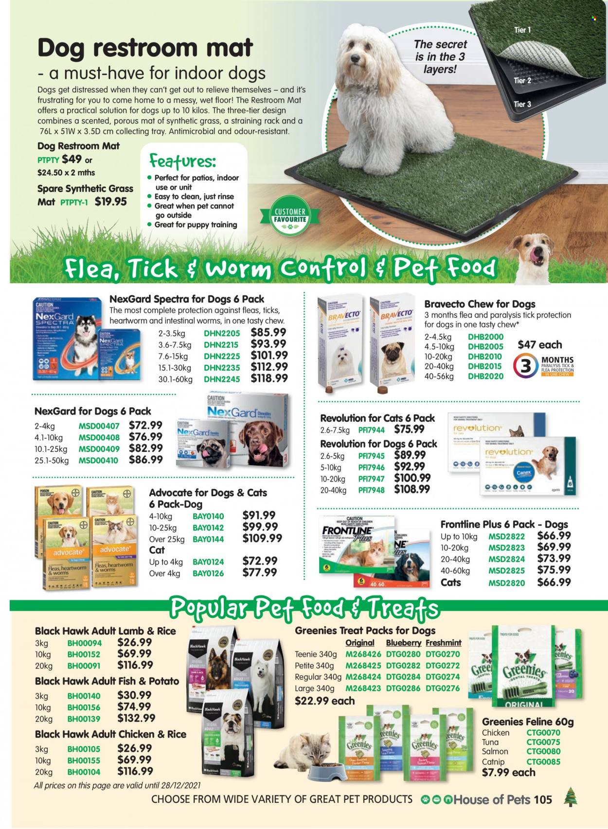 thumbnail - Innovations Catalogue - Sales products - bin, Greenies, animal food. Page 105.