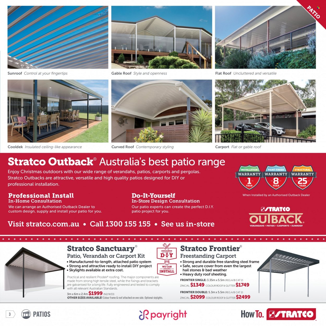 thumbnail - Stratco Catalogue - 19 Nov 2021 - 5 Dec 2021 - Sales products - sheeting, roofing. Page 3.