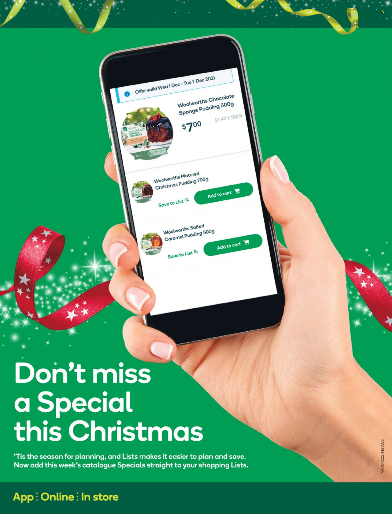 Woolworths catalogue - 1 Dec 2021 - 7 Dec 2021. Page 23