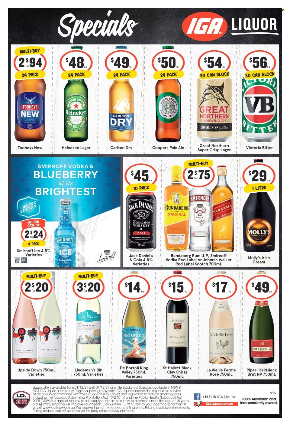 IGA LIQUOR catalogue - 1 Dec 2021 - 7 Dec 2021. Page 1