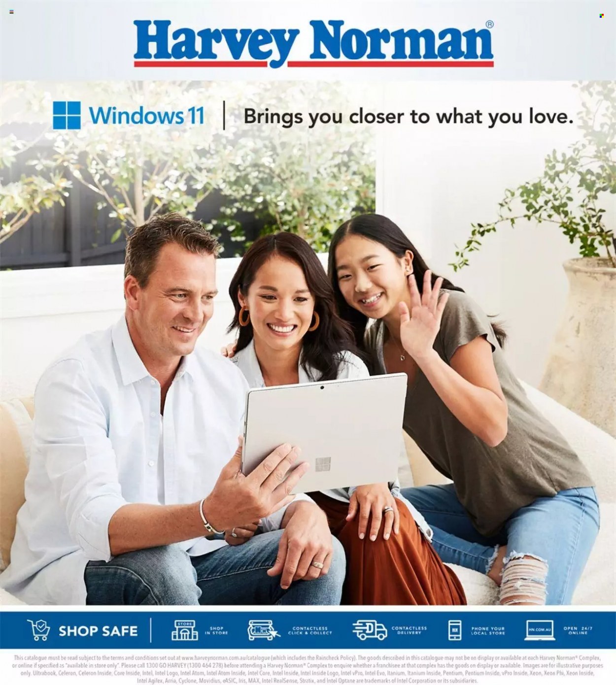 thumbnail - Harvey Norman Catalogue - 2 Dec 2021 - 24 Dec 2021 - Sales products - Intel, phone. Page 1.