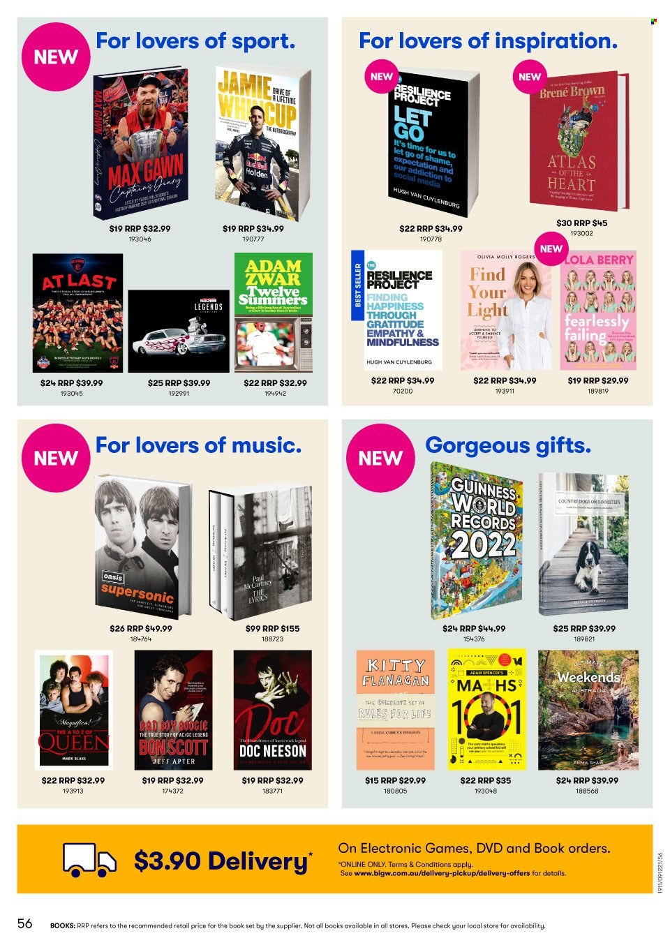 thumbnail - BIG W Catalogue - Sales products - DVD, book. Page 56.