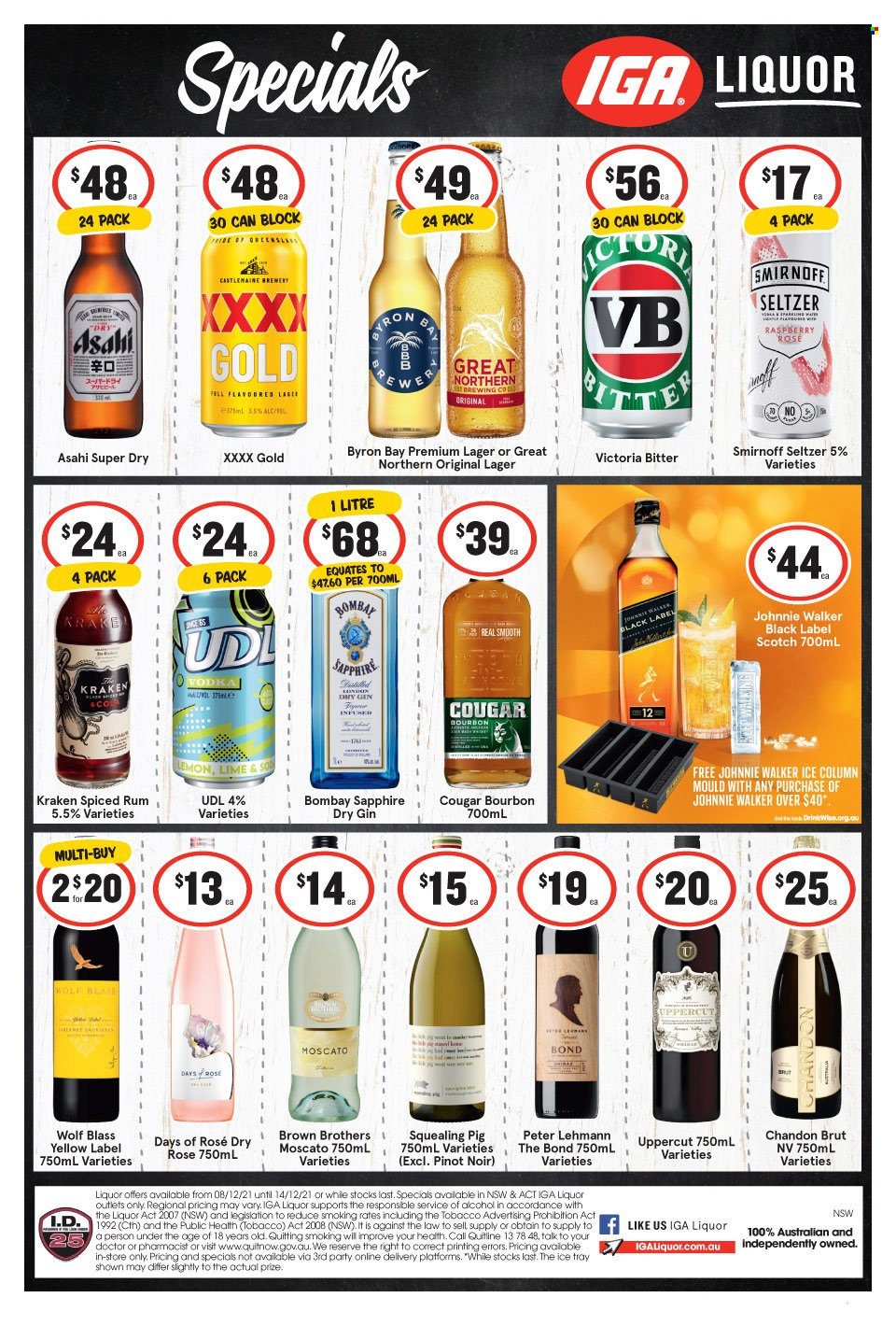 IGA LIQUOR catalogue - 8 Dec 2021 - 14 Dec 2021. Page 1