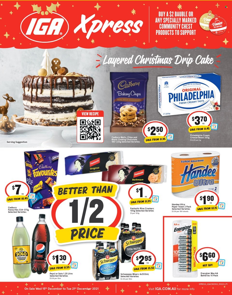 IGA Xpress catalogue - 15 Dec 2021 - 21 Dec 2021. Page 1