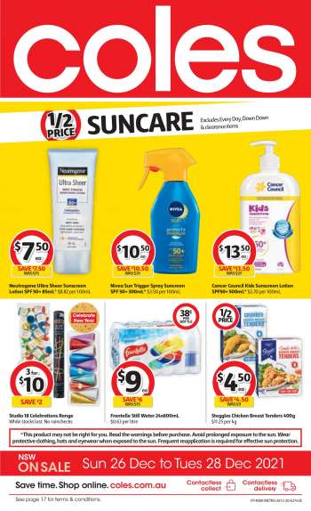 Coles Catalogue - 26 Dec 2021 - 28 Dec 2021.