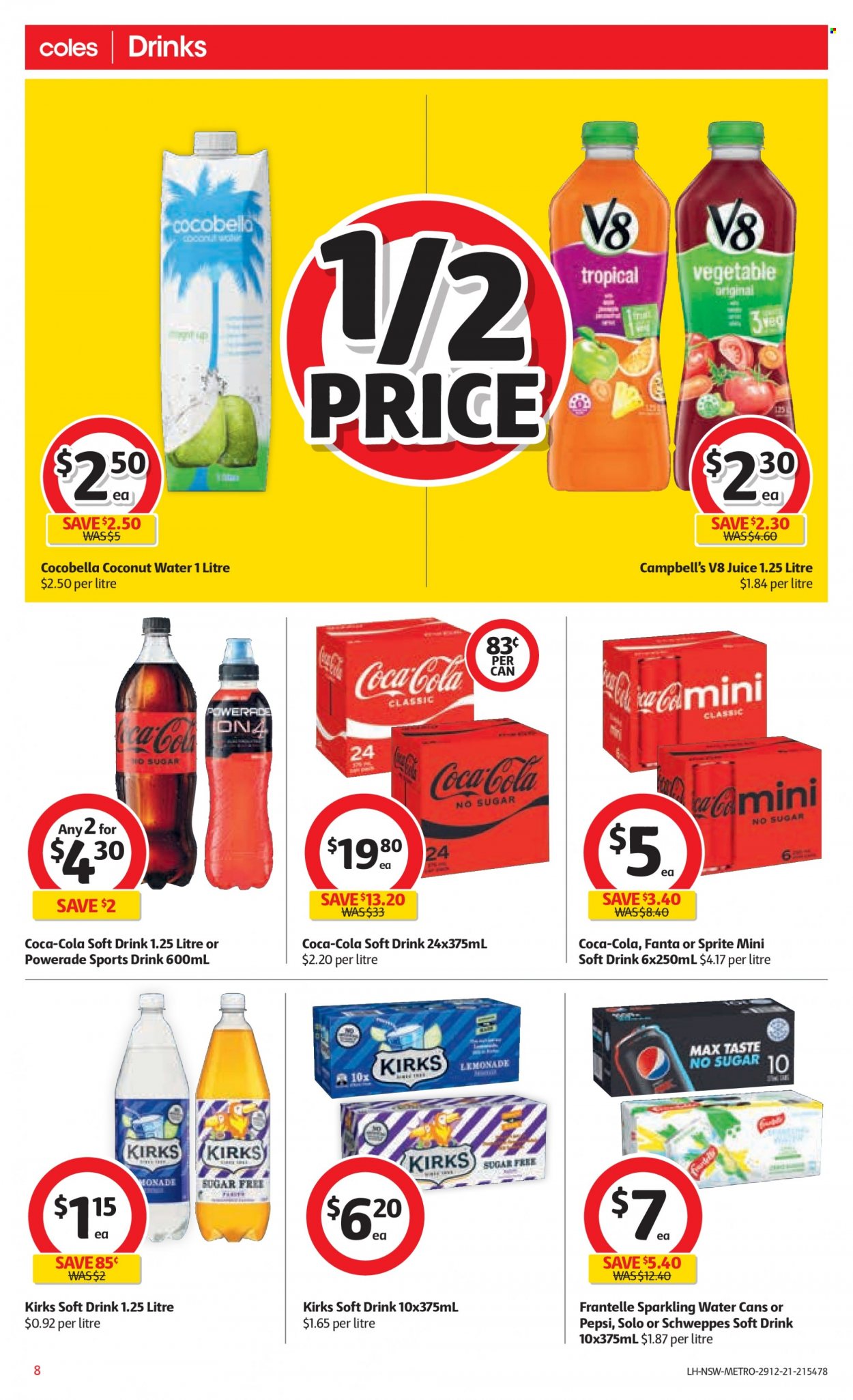 Coles catalogue - 29 Dec 2021 - 4 Jan 2022. Page 8