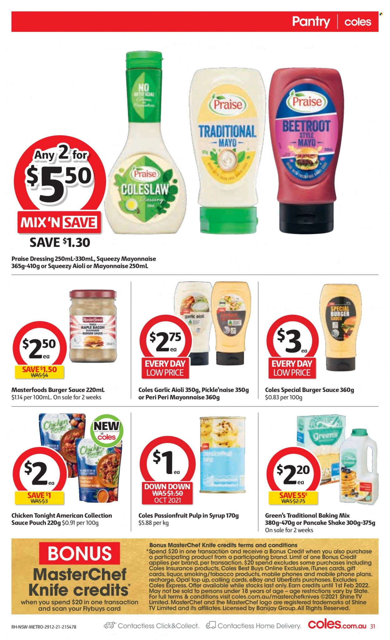 Coles catalogue - 29 Dec 2021 - 4 Jan 2022. Page 31