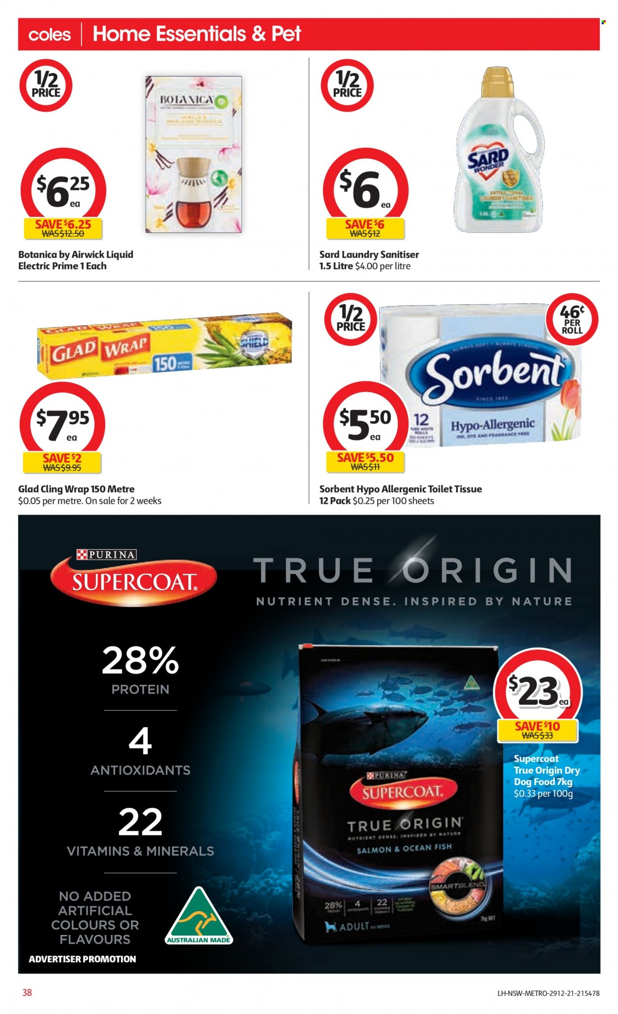 Coles catalogue - 29 Dec 2021 - 4 Jan 2022. Page 38