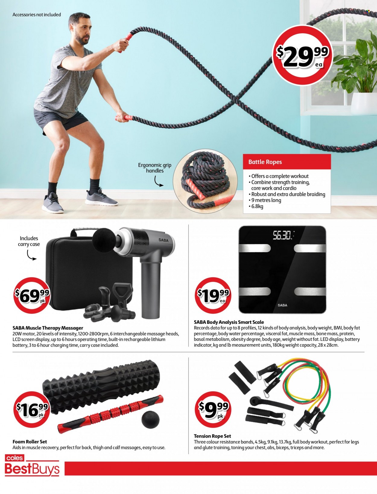 thumbnail - Coles Catalogue - 7 Jan 2022 - 20 Jan 2022 - Sales products - scale, massager, roller. Page 2.