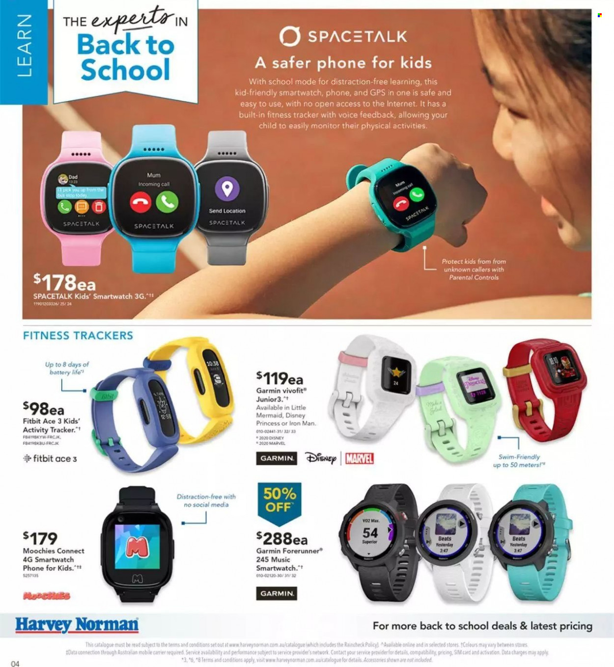 thumbnail - Harvey Norman Catalogue - 5 Jan 2022 - 23 Jan 2022 - Sales products - Disney, phone, Garmin, activity tracker, Fitbit, fitness tracker, smart watch, monitor, Beats, princess. Page 4.