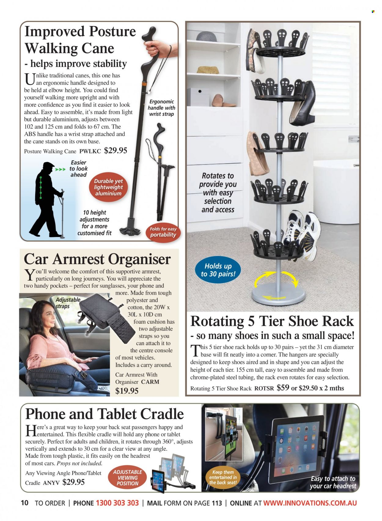 thumbnail - Innovations Catalogue - Sales products - shoes, hanger, cushion, sunglasses. Page 10.