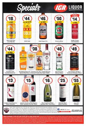 IGA LIQUOR Catalogue - 12 Jan 2022 - 18 Jan 2022.